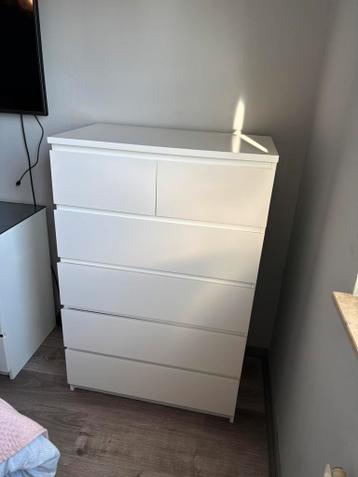 Malm Ladekast Ikea wit 80x123cm - afbeelding 4