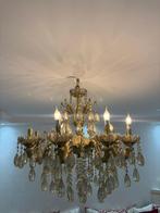 Kopere kroonluchter met crystal, Ophalen of Verzenden, Zo goed als nieuw