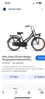 Altec Urban meisjes fiets 20 inch, Ophalen, Zo goed als nieuw, 20 inch, Handrem