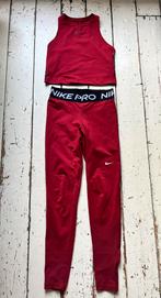 Nike Pro sportswear full red fit / rode croptop en legging, Nike, Ophalen of Verzenden, Maat 36 (S), Rood