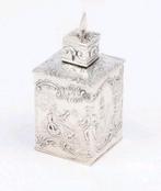 Topstuk! Antiek  Bijzonder Zilver Miniatuur Theebus, Ophalen of Verzenden, Zilver