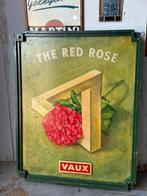 Oud reclame bord dubbelzijdig The Red Rose Vaux replica, Verzamelen, Merken en Reclamevoorwerpen, Ophalen of Verzenden, Zo goed als nieuw