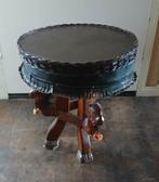 Apart oud bijzettafeltje Egypte kameel kop hout rond oosters, Ophalen