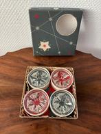 Vintage kristallen Leerdam kandelaar 4 in originele doos., Ophalen of Verzenden