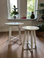 Bijzettafels van IKEA, Kragsta wit, Huis en Inrichting, Overige materialen, Minder dan 55 cm, Rond, Zo goed als nieuw
