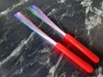 Fiberstick – Magische LED stick – 2 stuks, Ophalen of Verzenden, Zo goed als nieuw, Feestartikel, Carnaval