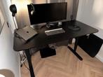 IKEA Bekant Zit-Sta Bureau Elektrisch GARANTIE 160x80 Zwart, Huis en Inrichting, Bureaus, Ophalen of Verzenden, Elektrisch, Zo goed als nieuw