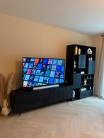 Tv meubel mangohout zwart Cas van Gigameubel, Ophalen, Gebruikt, 200 cm of meer, Minder dan 100 cm