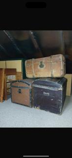 Antieke hutkoffers, Huis en Inrichting, Woonaccessoires | Kisten, Ophalen, Zo goed als nieuw, Minder dan 50 cm