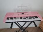 Roze keyboard Frazley, 61 toetsen, Zo goed als nieuw, Met standaard, Ophalen