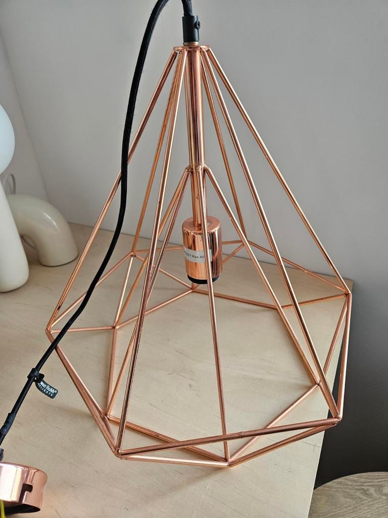 It's about Romi Hanglamp Antwerp - Koperkleurig, Ophalen of Verzenden, Zo goed als nieuw, Metaal, Minder dan 50 cm