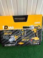Nieuwe DW Germany haakse slijper en slagmoersleutel,2 accu’s, Auto diversen, Autogereedschap, Ophalen of Verzenden, DW germany