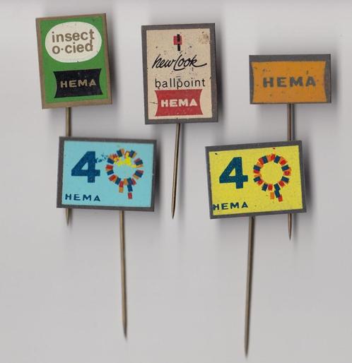 HEMA winkels Balpen speldjes, Verzamelen, Speldjes, Pins en Buttons, Gebruikt, Speldje of Pin, Overige onderwerpen, Ophalen of Verzenden