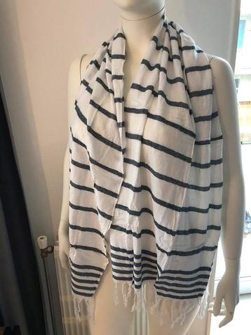 WE maritieme sjaal shawl wit blauw navy marine zgan beschikbaar voor biedingen