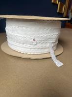 Grote rol wit afzetbies - 54 meter, Ophalen of Verzenden, Zo goed als nieuw, Lint, Band of Elastiek