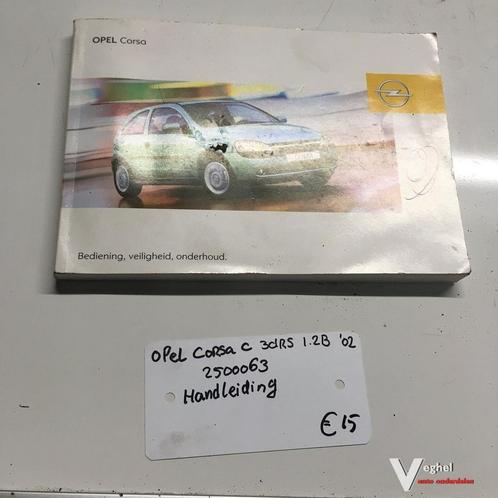 Opel Corsa C 1.2B 3 drs 2002 Wagennr 2500063   Instructieboe, Auto diversen, Handleidingen en Instructieboekjes, Ophalen of Verzenden