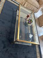Prachtige tafel met in facet geslepen glas, Minder dan 50 cm, Rechthoekig, 50 tot 100 cm, Ophalen of Verzenden