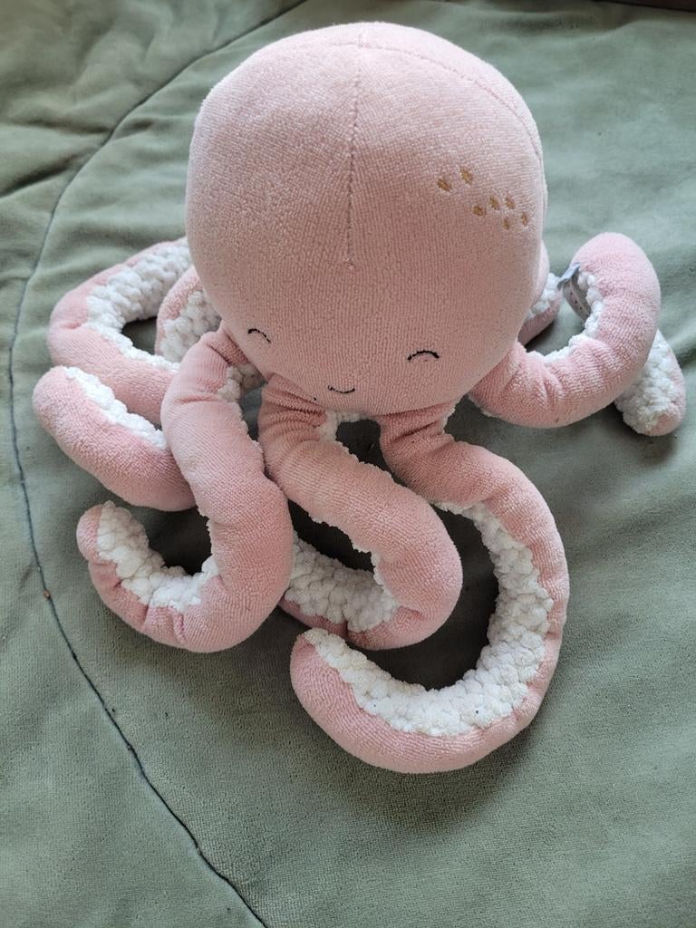 Roze Knuffel Octopus van Little Dutch, Kinderen en Baby's, Speelgoed | Knuffels en Pluche, Ophalen of Verzenden, Zo goed als nieuw