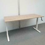 Slinger verstelbaar zit-sta bureau 200100 cm – wit frame