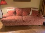 Bank, sofa met motief, oranje-rood, Maastricht, Huis en Inrichting, Ophalen, Barok, Minder dan 75 cm, Driepersoons