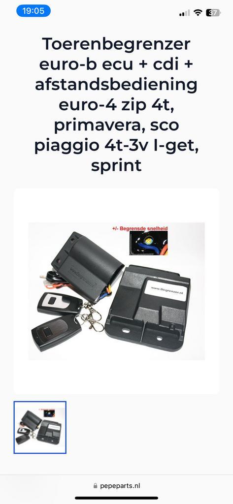 SNELLE ECU MET BEGRENZER VESPA ZIP IGET 3v EURO4 snel, Spelcomputers en Games, Spelcomputers | Overige, Nieuw, Ophalen