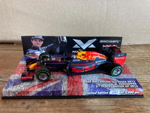 ✅ Max Verstappen 1:43 editie 12 2nd Place British GP 2016, Verzamelen, Automerken, Motoren en Formule 1, Nieuw, Formule 1, Ophalen of Verzenden