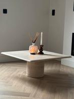 Angelo Mangiarotti design travertin salontafel – vintage, Overige materialen, Zo goed als nieuw, Minder dan 50 cm, Rechthoekig