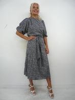 *Abfab Vintage Donkerblauwe Jurk met Bloemetjes L*, Kleding | Dames, Blauw, Maat 42/44 (L), Ophalen of Verzenden, Zo goed als nieuw