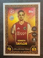 Topps MA 25/26   ALL ACTION HERO  KENNETH TAYLOR   AFC AJAX, Hobby en Vrije tijd, Stickers en Plaatjes, Ophalen of Verzenden, Zo goed als nieuw