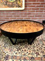 WOOOD Bijzettafel Dax 74x34 cm, Huis en Inrichting, Tafels | Bijzettafels, Ophalen, Minder dan 45 cm, Rond, 55 tot 75 cm