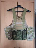 Airsoft plate carrier met pouches, Ophalen of Verzenden, Zo goed als nieuw
