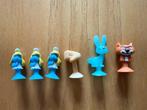 Poppetjes zuignap 6 stuks smurfin, Ophalen, Zo goed als nieuw, Verschillende Smurfen, Poppetje, Figuurtje of Knuffel