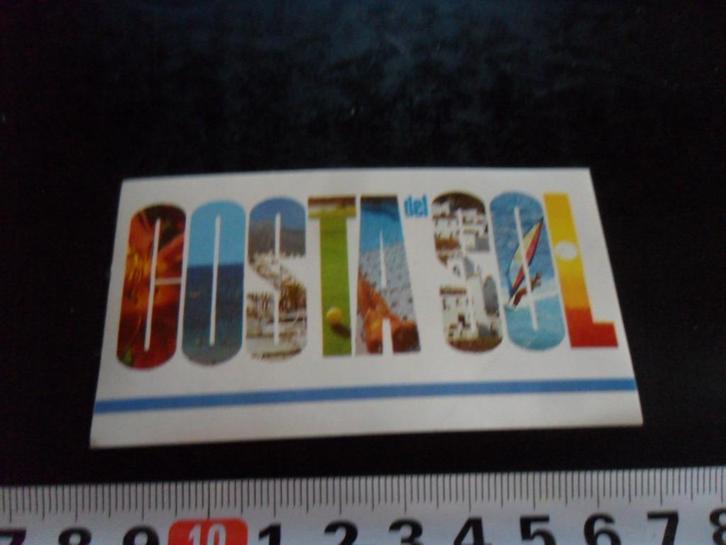 sticker Spanje Costa del Sol, Verzamelen, Stickers, Zo goed als nieuw, Bedrijf of Vereniging, Ophalen
