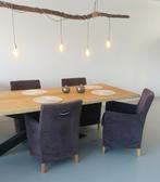 4 grijze stoelen. de hoes is verwijderbaar en te wassen., Ophalen, Gebruikt, Vier, Stof