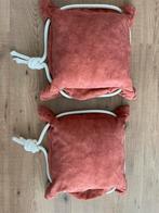 Nieuwe rood/bruine bootkussens sloep met koord  2x, Watersport en Boten, Ophalen of Verzenden, Nieuw, Zeilboot of Motorboot