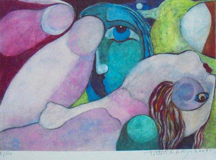 Theo Mackaay.1950.E/A.2008., Antiek en Kunst, Kunst | Litho's en Zeefdrukken, Verzenden