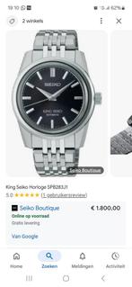 King Seiko
Horloge SPB283J1, Staal, Polshorloge, Ophalen of Verzenden, Zo goed als nieuw