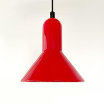 vintage Lyfa LAMP rood metaal confetti lamp Fog & Morup MCM beschikbaar voor biedingen