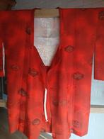 Traditionele Japanse Kimono haori jasje red matsu, Antiek en Kunst, Antiek | Kleding en Accessoires, Ophalen of Verzenden
