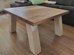 Massief houten vierkante salontafel, Ophalen, 50 tot 100 cm, 50 tot 100 cm, Zo goed als nieuw