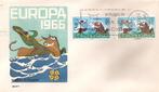 FDC 2 stuks Europa 1966, Postzegels en Munten, Postzegels | Eerstedagenveloppen, Verzenden, Onbeschreven, Europa