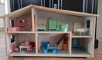 Oud poppenhuis Lundby met meubeltjes, Kinderen en Baby's, Speelgoed | Poppenhuizen, Ophalen, Gebruikt