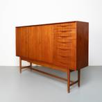 Vintage Deens Dressoir in teakhout, Ophalen, Gebruikt, 150 tot 200 cm, Teakhout