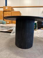 Nieuwe mango eettafel met kolom poot 120 cm doorsnee, Ophalen, Nieuw, Rond, 100 tot 150 cm