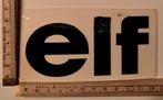 Vintage sticker ELF logo merk olie smeermiddel koelmiddel, Verzamelen, Ophalen of Verzenden, Zo goed als nieuw, Overige typen