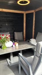 Tuinset, 5 zitplaatsen, Kunststof, Ophalen of Verzenden, Zo goed als nieuw