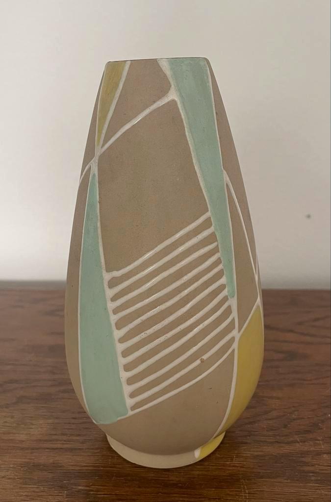 Vintage Keramische Vaas - Art Deco Stijl, Antiek en Kunst, Antiek | Vazen, Ophalen of Verzenden