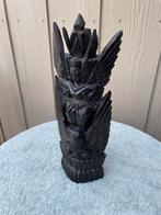 Houten Garuda Beeld Zwart, Antiek en Kunst, Ophalen of Verzenden