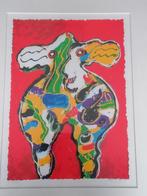 T.K. nieuwe zeefdruk "KOE" "COW" van Peter Diem, Ophalen