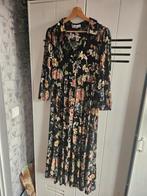 Mango lange jurk maat s maxi dress floral boho hippie, Maat 38/40 (M), Mango, Zwart, Ophalen of Verzenden